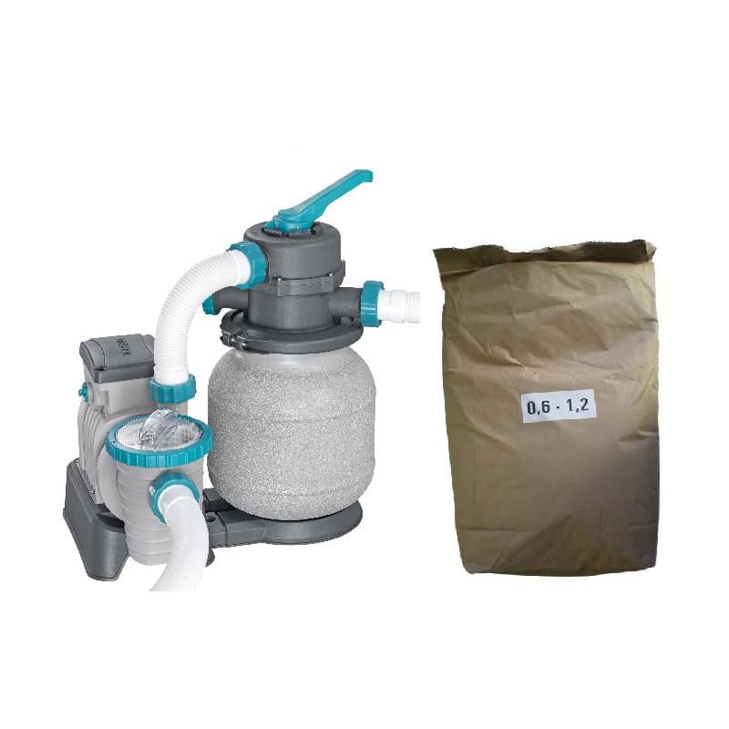 Akčný set - piesková filtrácia BESTWAY Profi Evo - prietok 6.056 l/h + filtračný piesok 25 kg