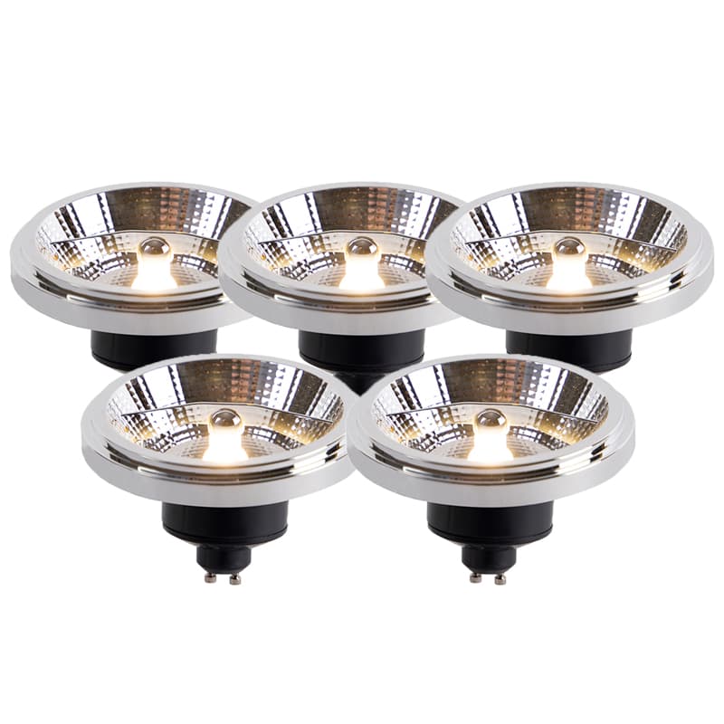 Sada 5 LED žiaroviek AR111 GU10 11W 2000K-3000K Stmievateľné do teplej 1