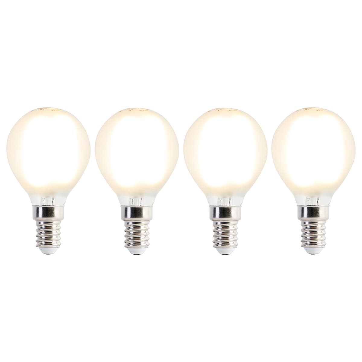 Sada 4 LED žiaroviek E14 P45 matná 3,5W 360lm 2700K
