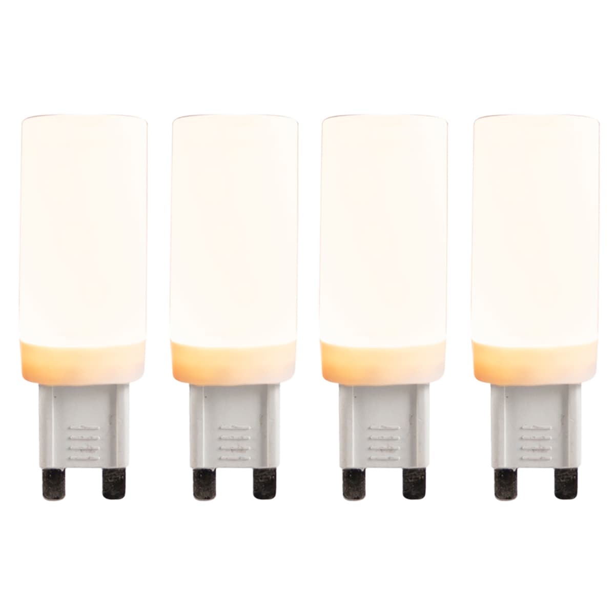 Sada 4 G9 3-stupňovo stmievateľných LED žiaroviek 4,5W 500lm 2700K 1