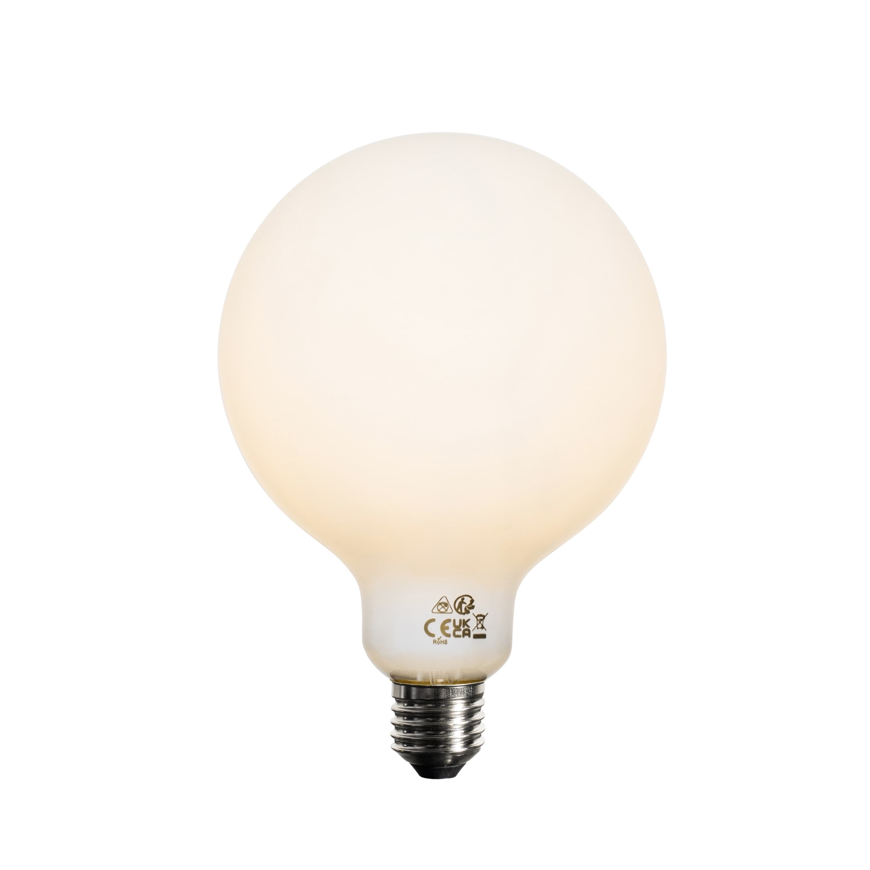 Sada 5 ks E27 3-stupňová stmievateľná LED žiarovka opálová G125 4W 450lm 2700K