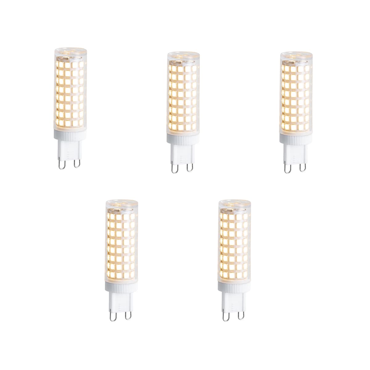 Sada 5 stmievateľných LED žiaroviek G9 5,5 W 500 lm 2700 K 1