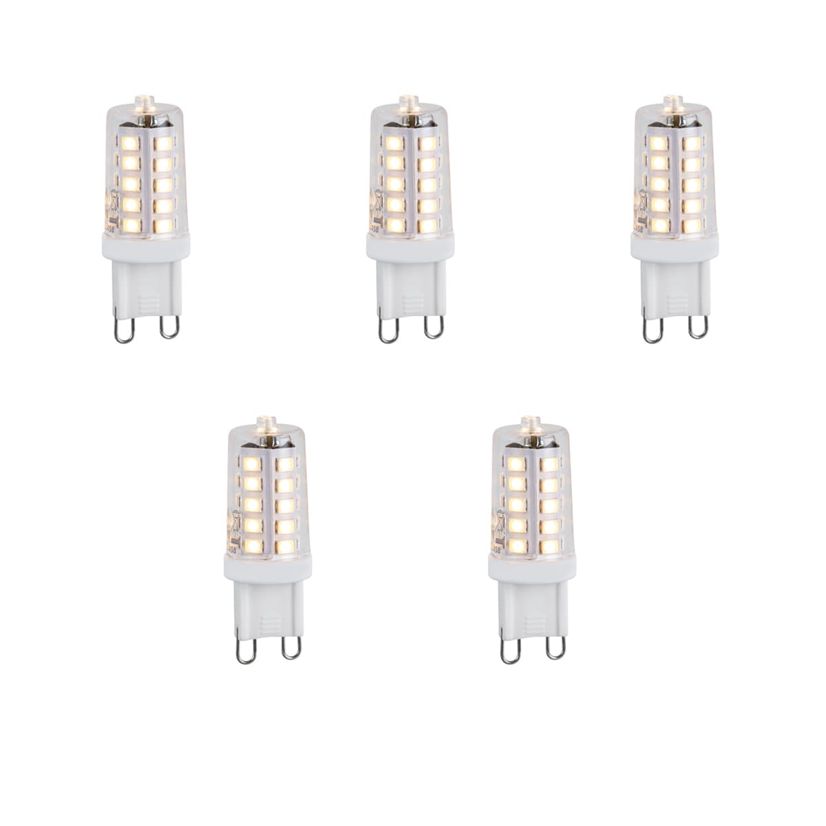 Sada 5 stmievateľných LED žiaroviek G9 1,2 W 100 lm 2700 K 1