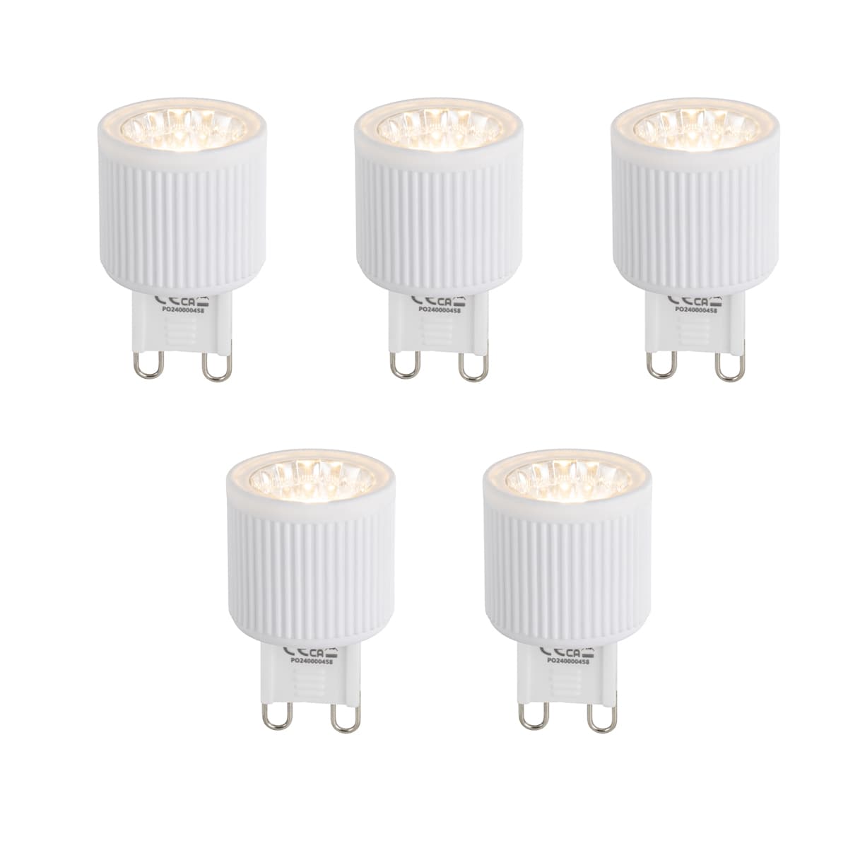 Sada 5 stmievateľných LED žiaroviek G9 24 mm 3 W 300 lm 2700 K 1