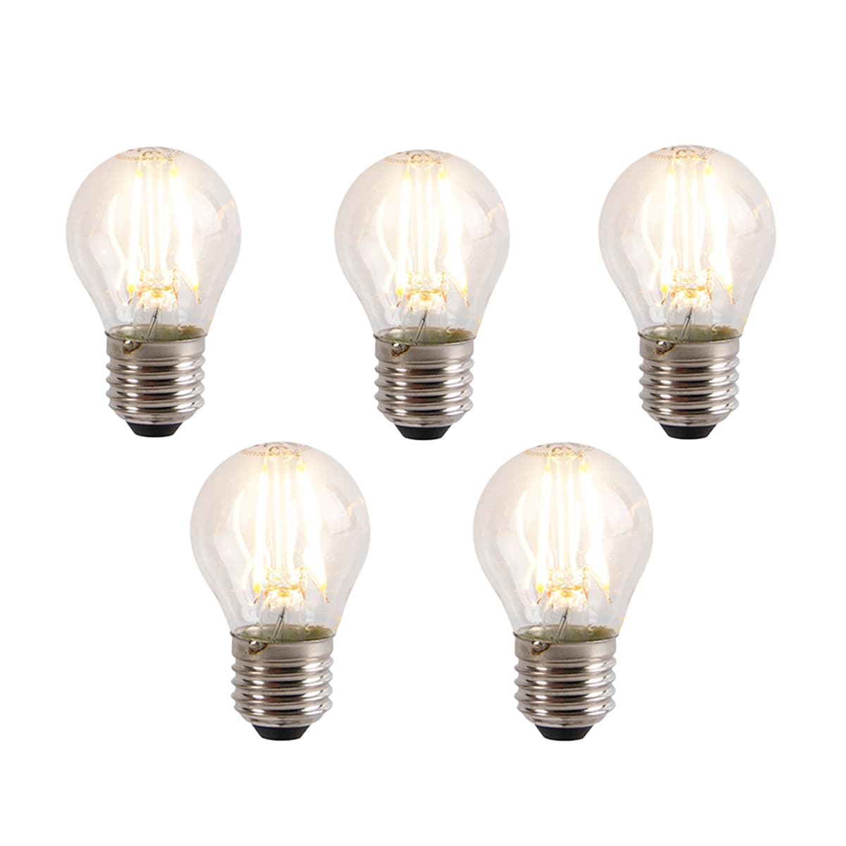 Sada 5 LED žiaroviek E27 s 3-stupňovým stmievaním P45 5W 700 lm 2700K 1