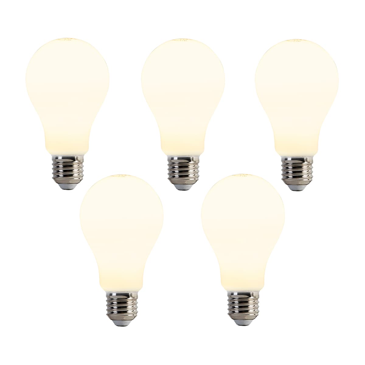 Sada 5 LED žiaroviek E27 A67 Opal 8W 900lm 2700K