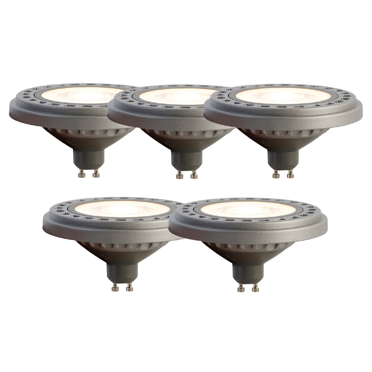 Sada 5 LED žiaroviek GU10 AR111 8W 750 lm 3000K 1