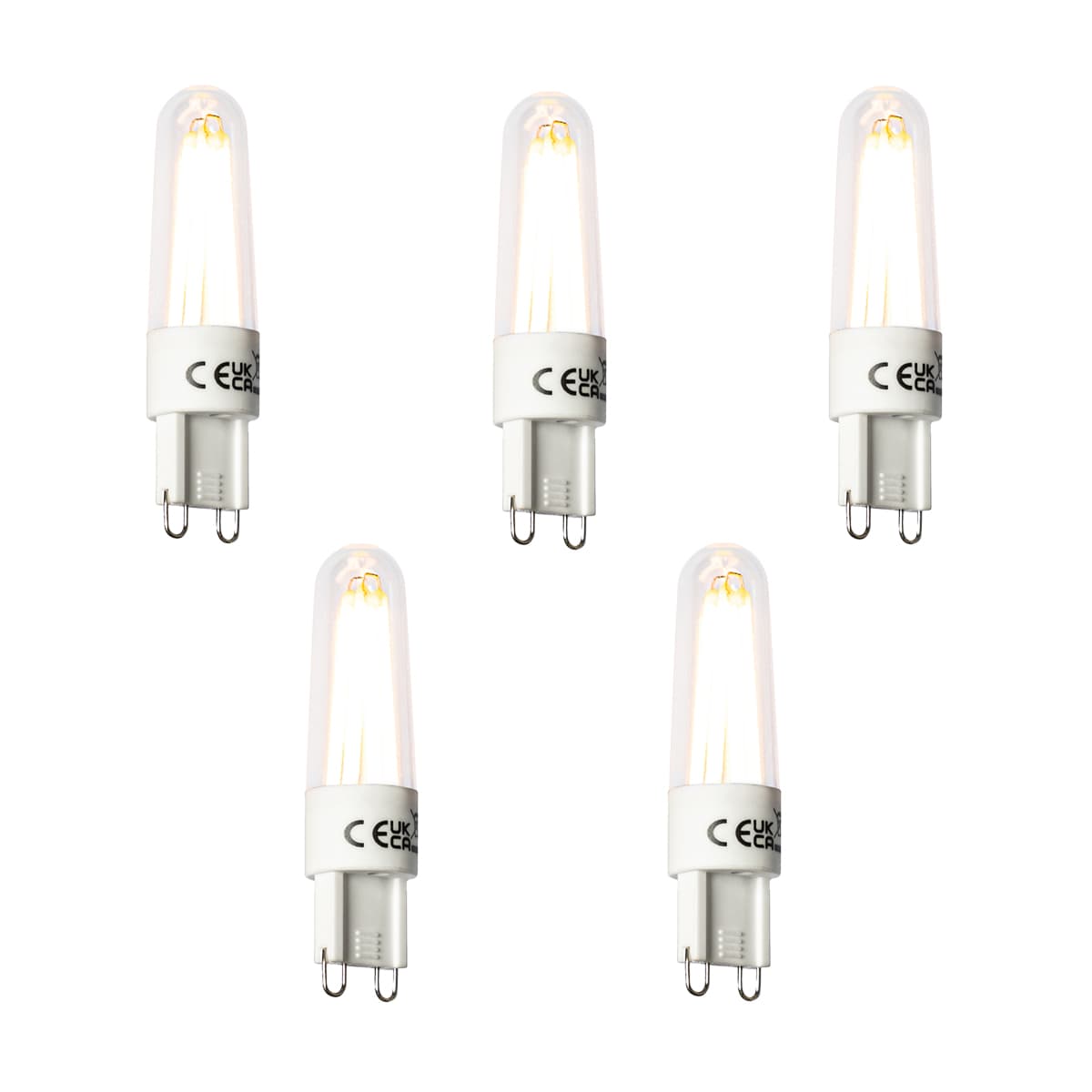 Sada 5 ks G9 LED žiarovka 2,5W 240lm 2300K