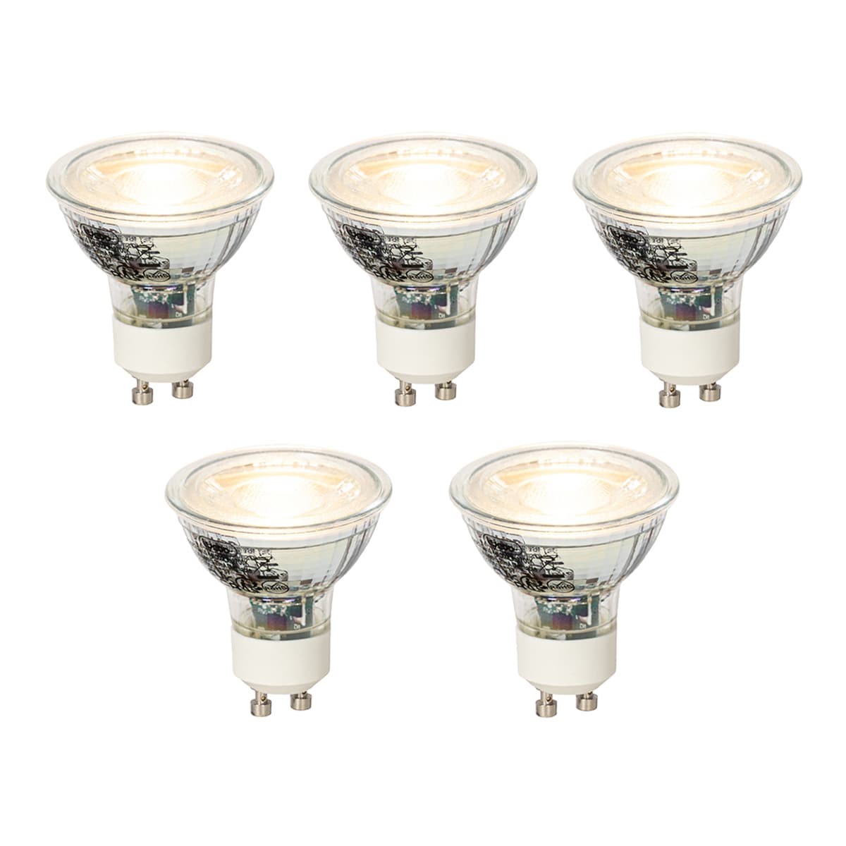 Sada 5 stmievateľných LED žiaroviek GU10 4W 300 lm 2700K