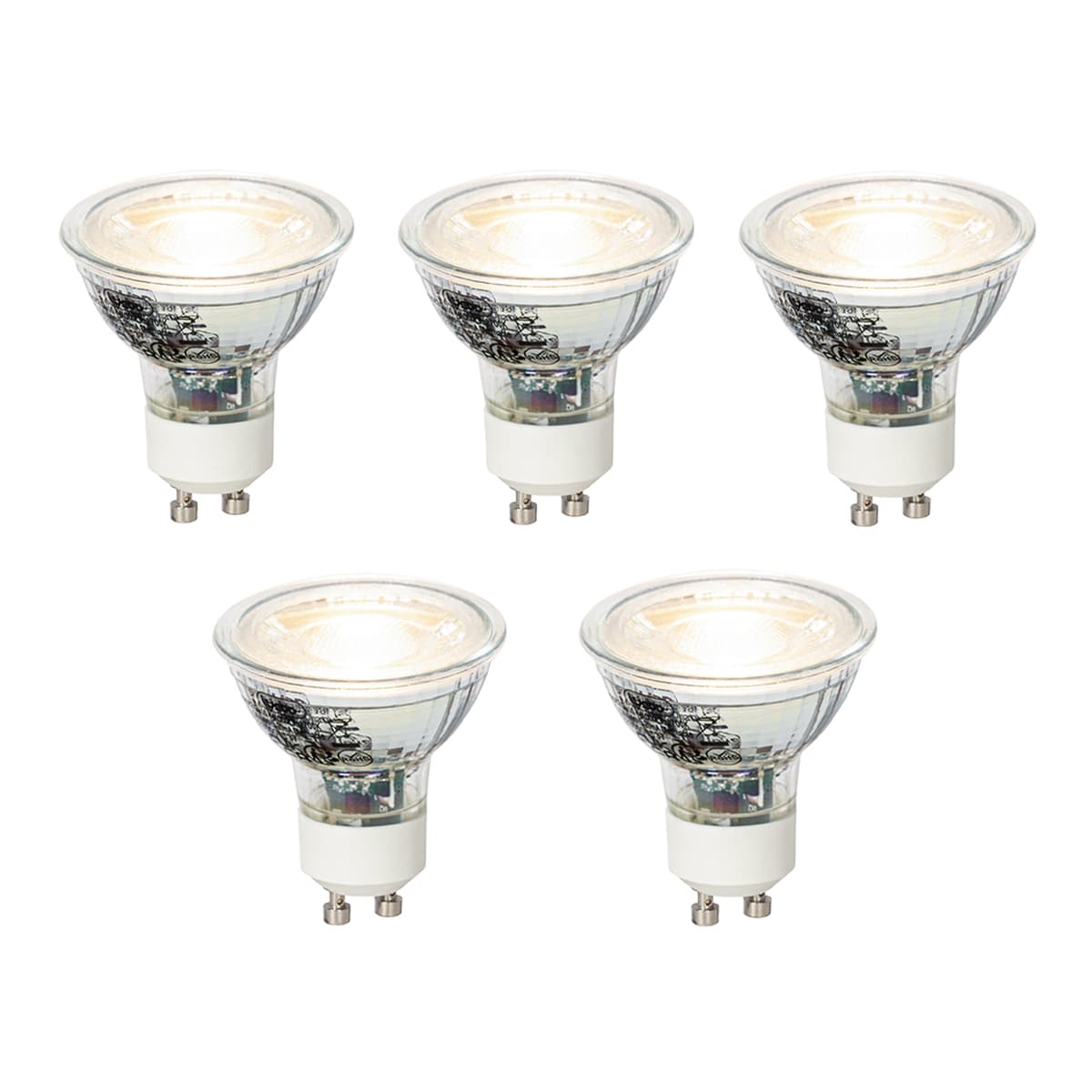 Sada 5 stmievateľných LED žiaroviek GU10 4W 310lm 3000K 1