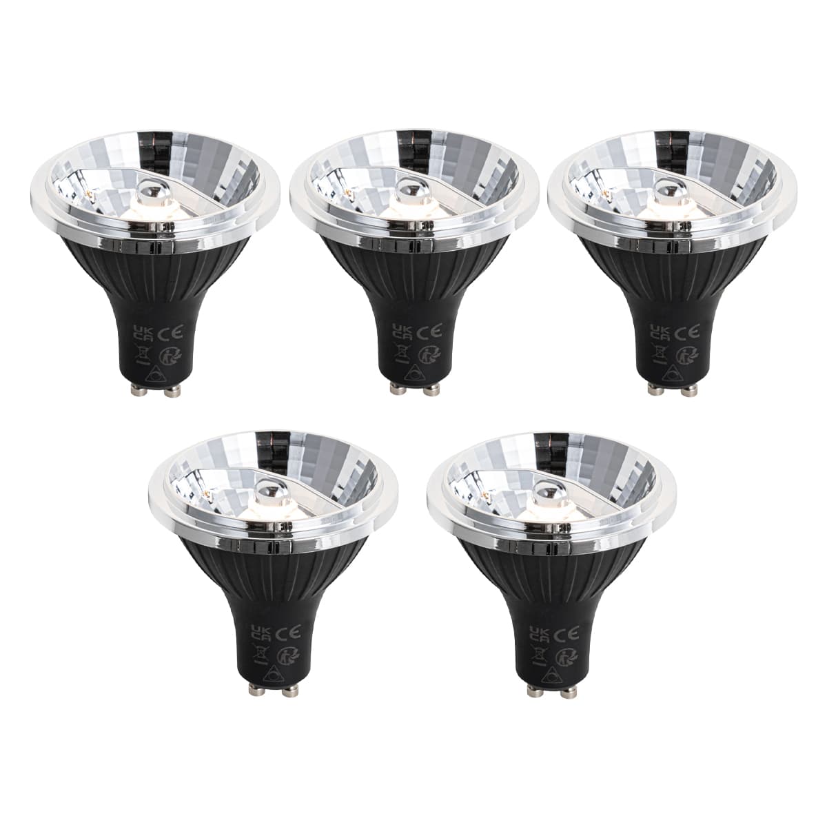 Sada 5 stmievateľných LED žiaroviek GU10 70 mm 6,5 W 600 lm 2700 K