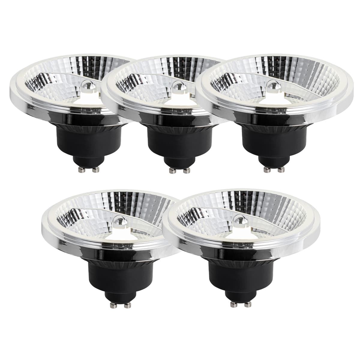 Sada 5 stmievateľných LED žiaroviek GU10 111 mm 10,5 W 770 LM 4000 K