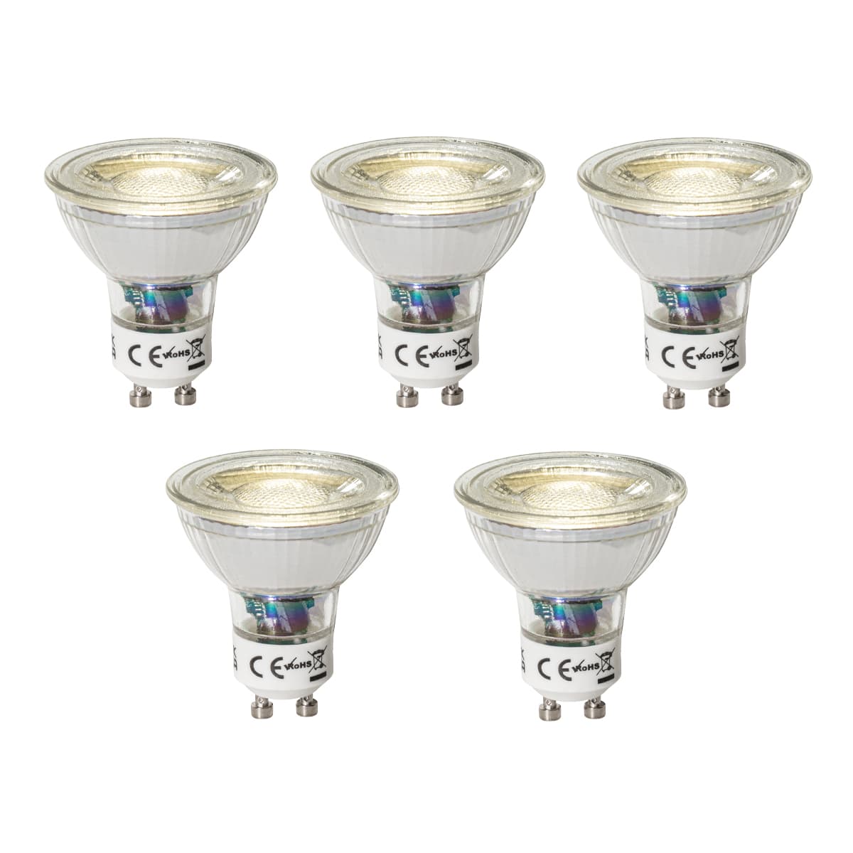 Sada 5 stmievateľných LED žiaroviek GU10 3W 200 lm 4000K 1