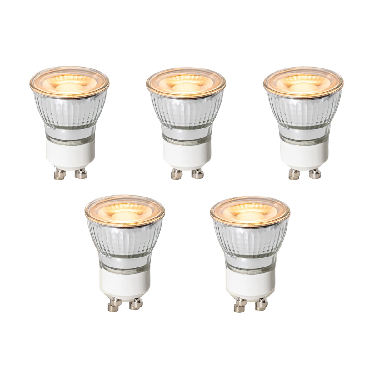 Sada 5 GU10 3-stupňových stmievateľných LED žiaroviek 35 mm 4 W 200 lm 2200 K