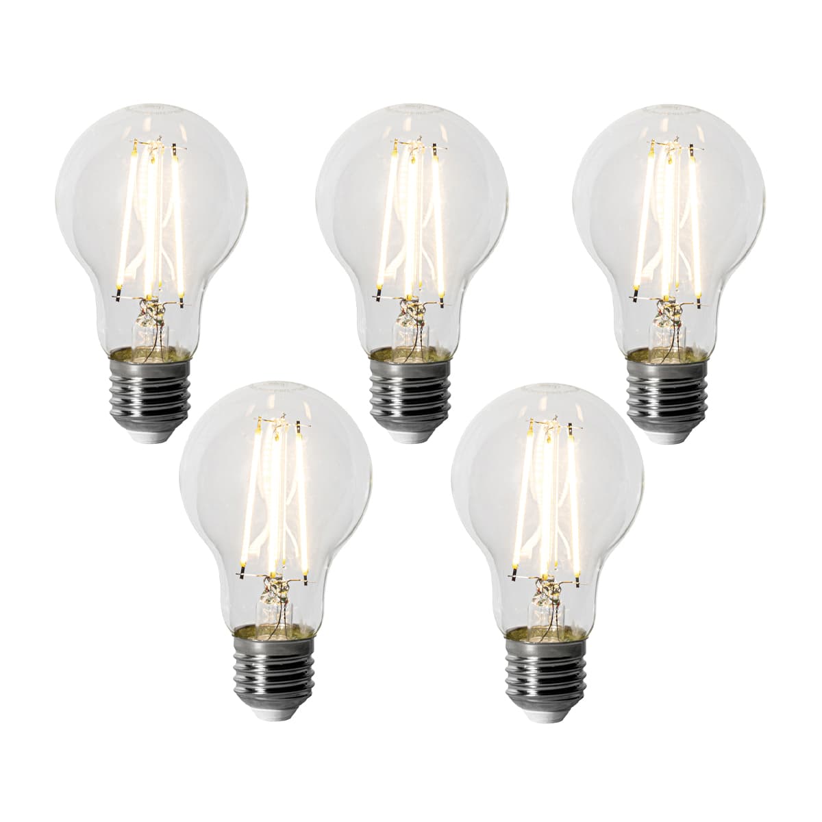Sada 5 stmievateľných LED žiaroviek E27 A60 6W 500 lm 3000K 1