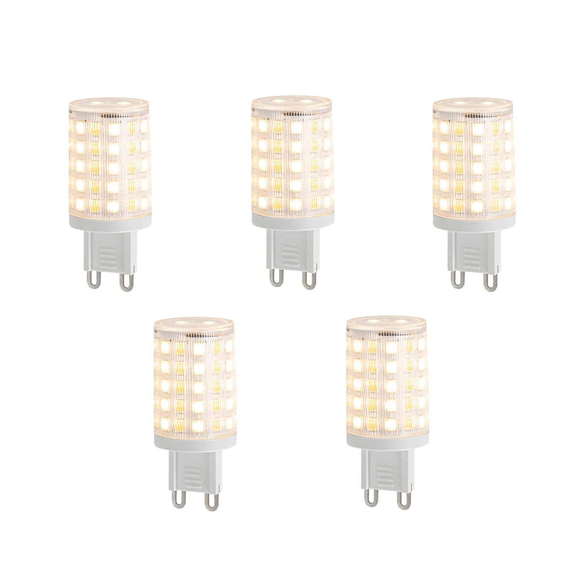 Sada 5 inteligentných stmievateľných LED žiaroviek G9 číra 2,5 W 250 lm 2700-6500K Zigbee
