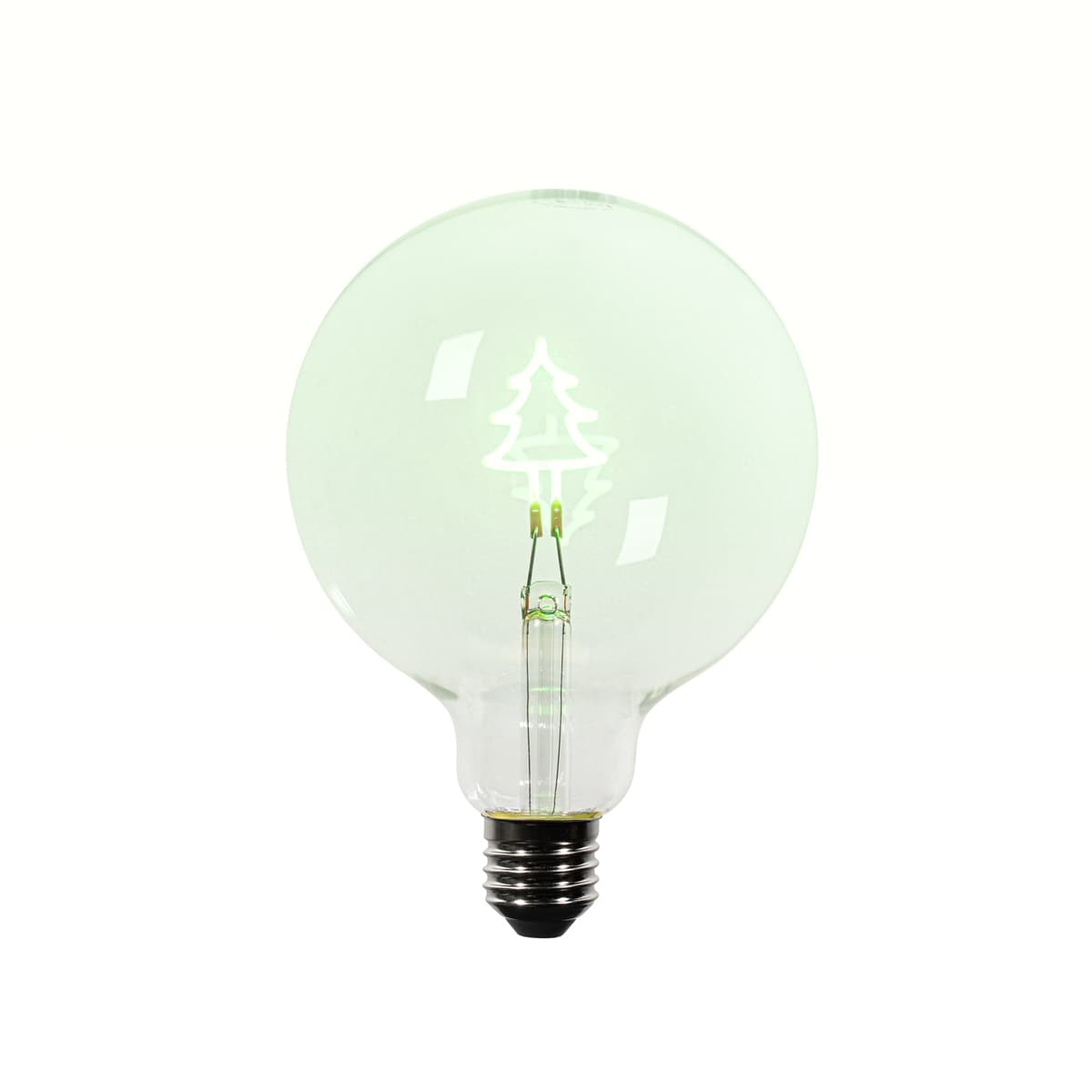 Vianočná LED žiarovka E27 G125 číra 1,8W 100 lm 1