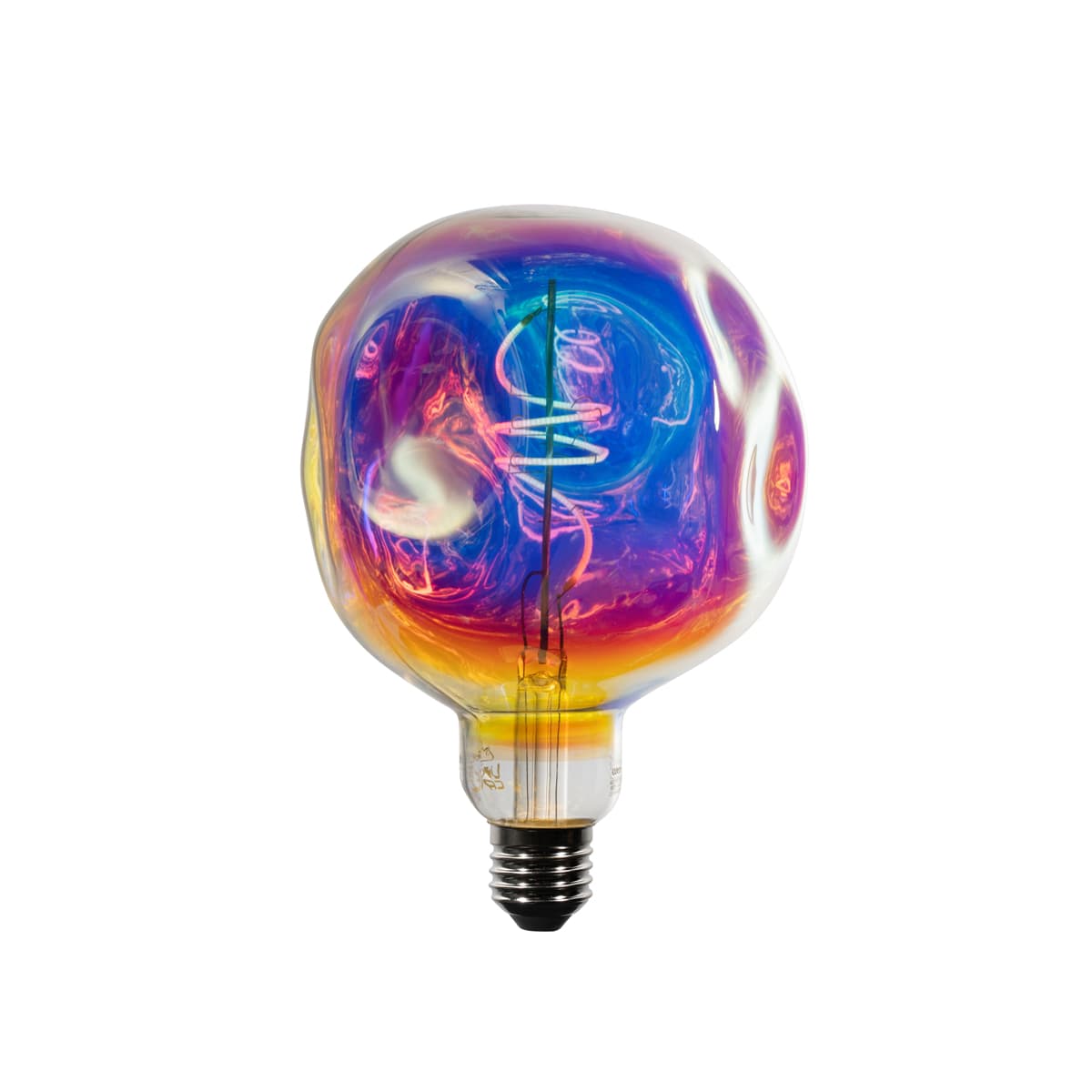 E27 Stmievateľná LED žiarovka so špirálovým vláknom G125 Rainbow 4W 200 lm 1800K