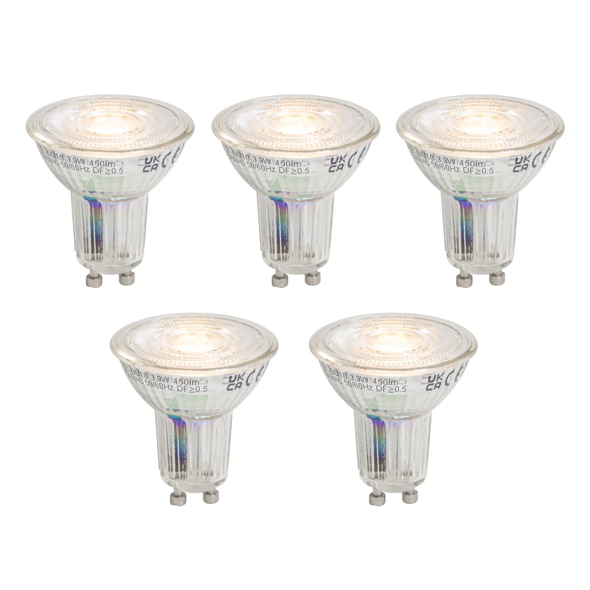 Sada 5 stmievateľných LED žiaroviek GU10 50 3,9 W 450 lm 2700 K Longlife 1