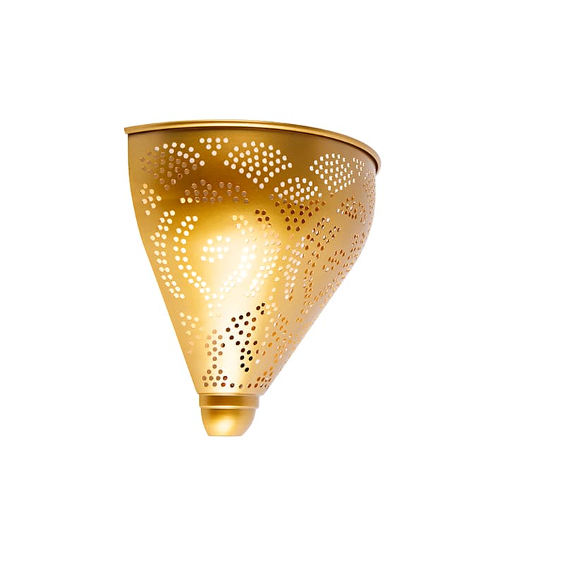 Orientálna nástenná lampa zlatá - Zayn 1
