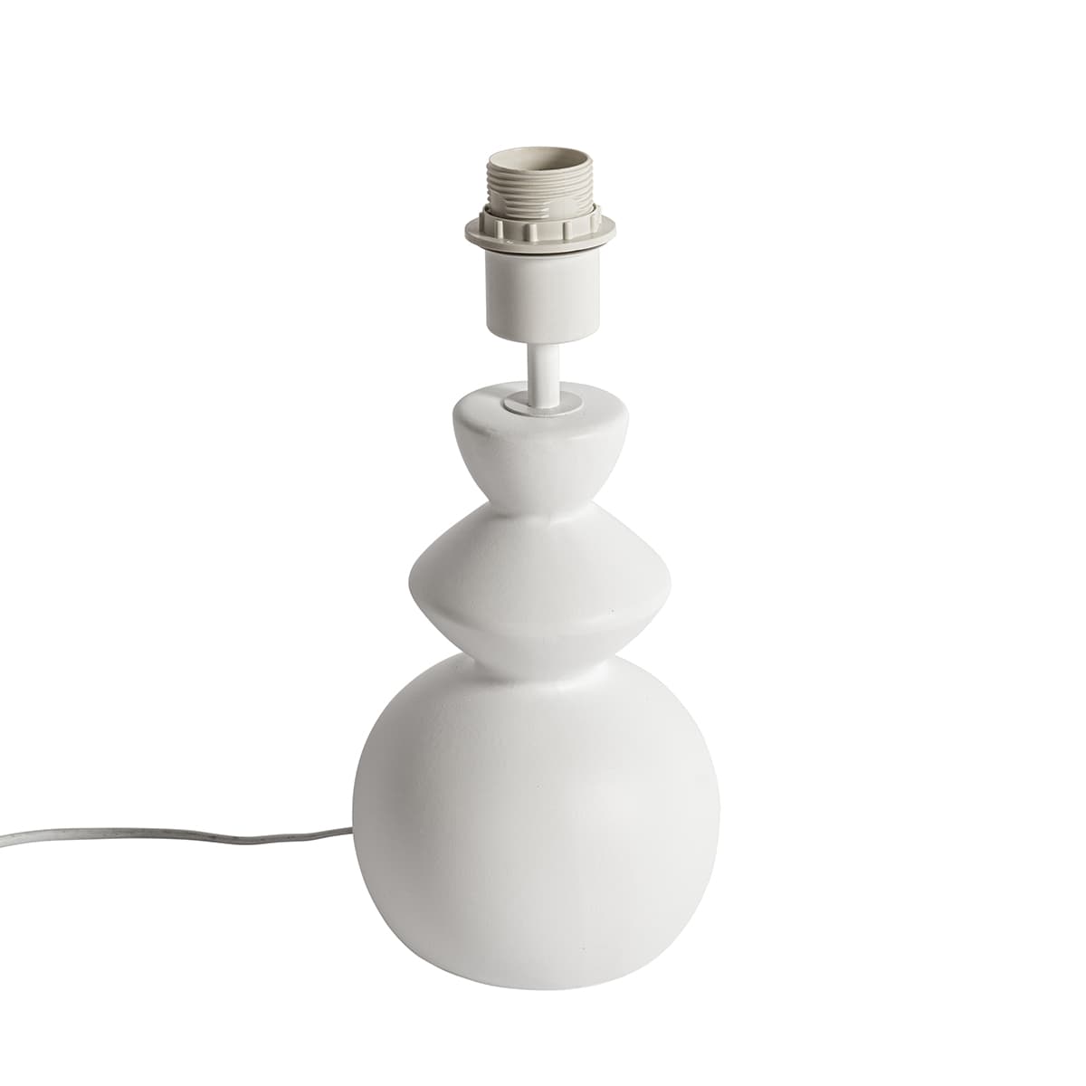 Dizajnová stolná lampa biela keramika 15 cm bez tienidla - Alisia 1