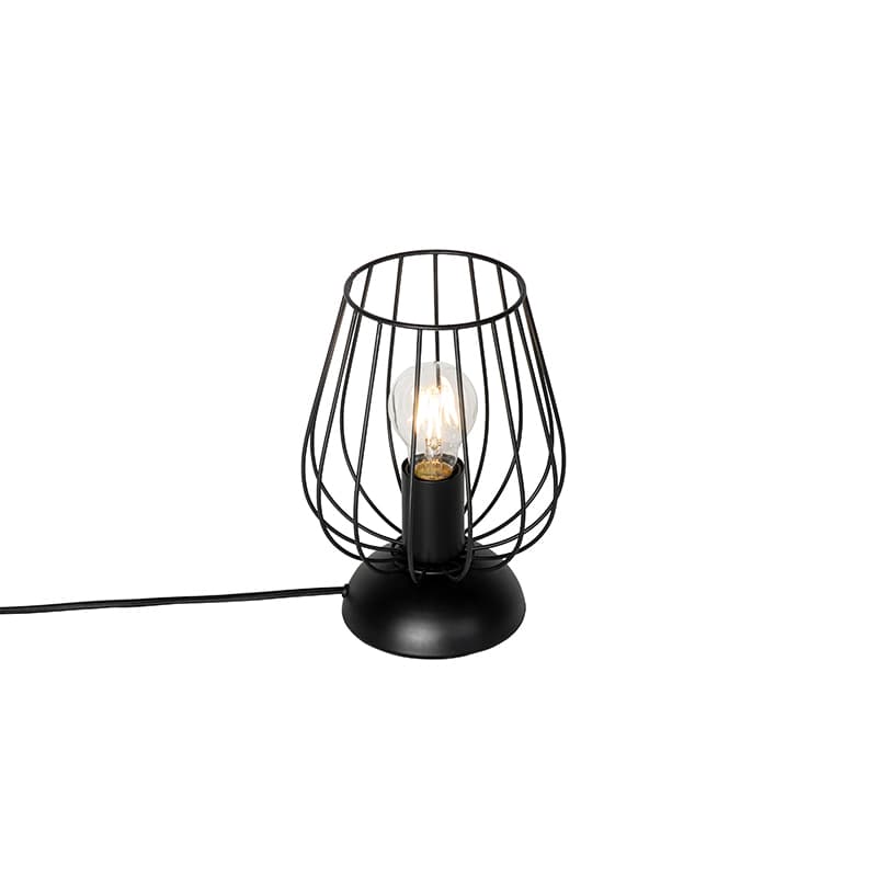 Moderná stolná lampa čierna drôtená - Palica 1