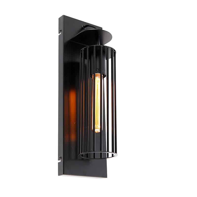 Moderná nástenná lampa čierna - Balenco Wazo