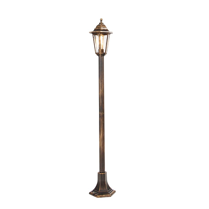 Klasická lampášová lampa starožitné zlato - New Haven 1