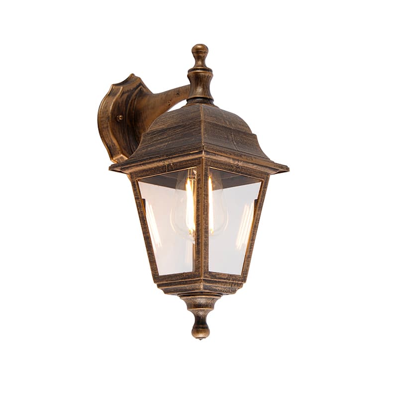 Vonkajšia nástenná lampa starožitné zlato IP44 - Capital