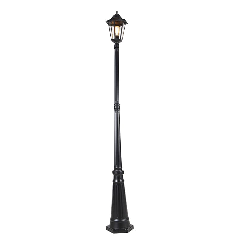 Klasická vonkajšia lampa čierna 200 cm IP44 - Havana 1