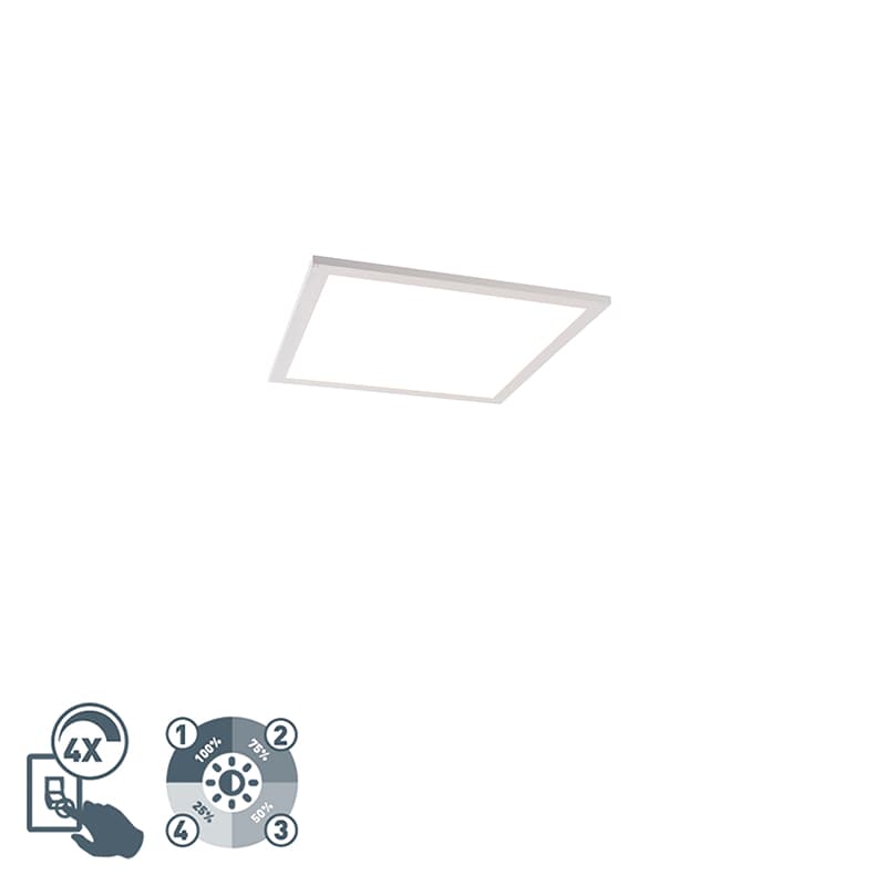 Stropné svietidlo biele 40 cm vrátane LED 4-stupňové stmievateľné - Liv 1