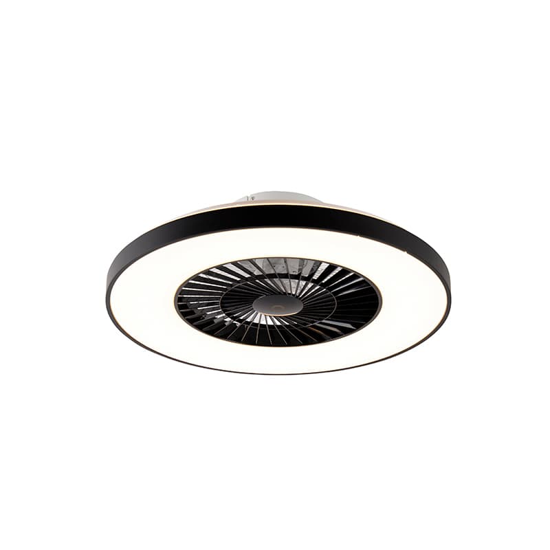 Stropný ventilátor čierny so hviezdnym efektom 60 cm vrátane LED stmievateľný s diaľkovým ovládaním - Climo 1