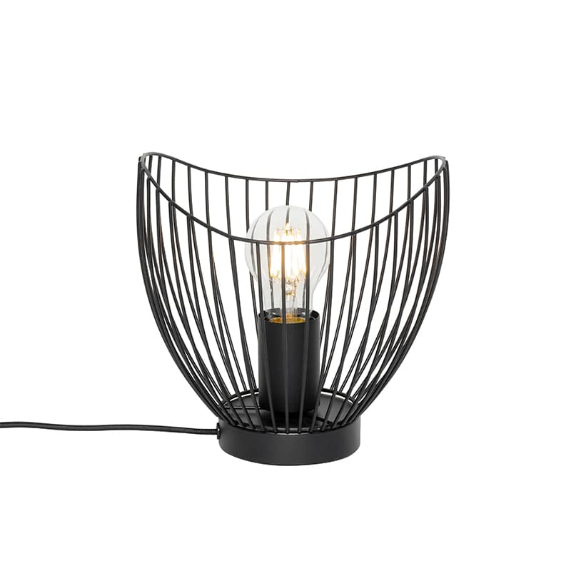 Moderná stolná lampa čierna 20 cm - Pua 1