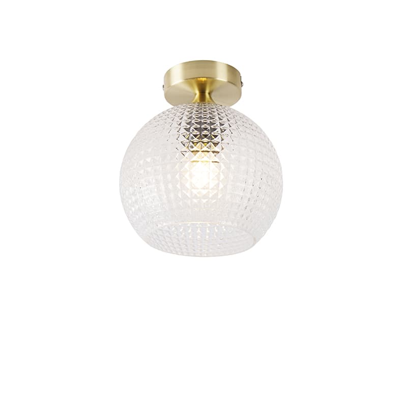 Stropné svietidlo v štýle Art Deco mosadz - Sphere