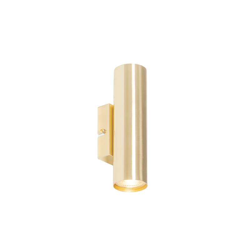 Moderná nástenná lampa mosadz 2-svetlo - Jeana