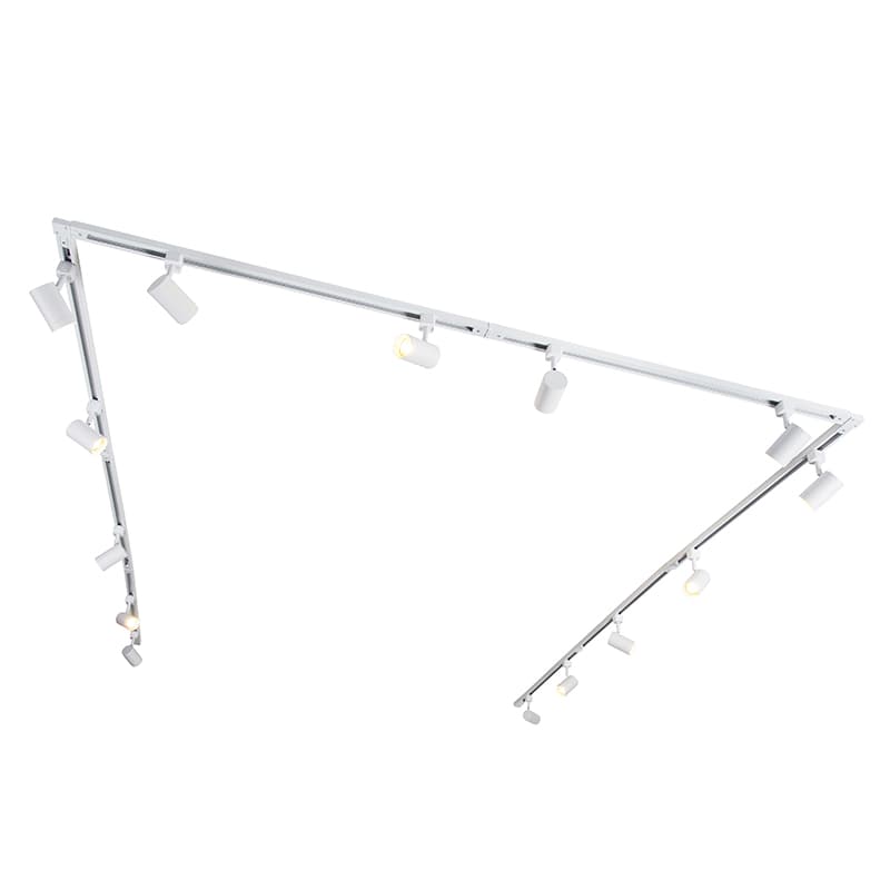 Moderný koľajnicový systém so 14 reflektormi biely 1-fázový - Iconic Jeana 1