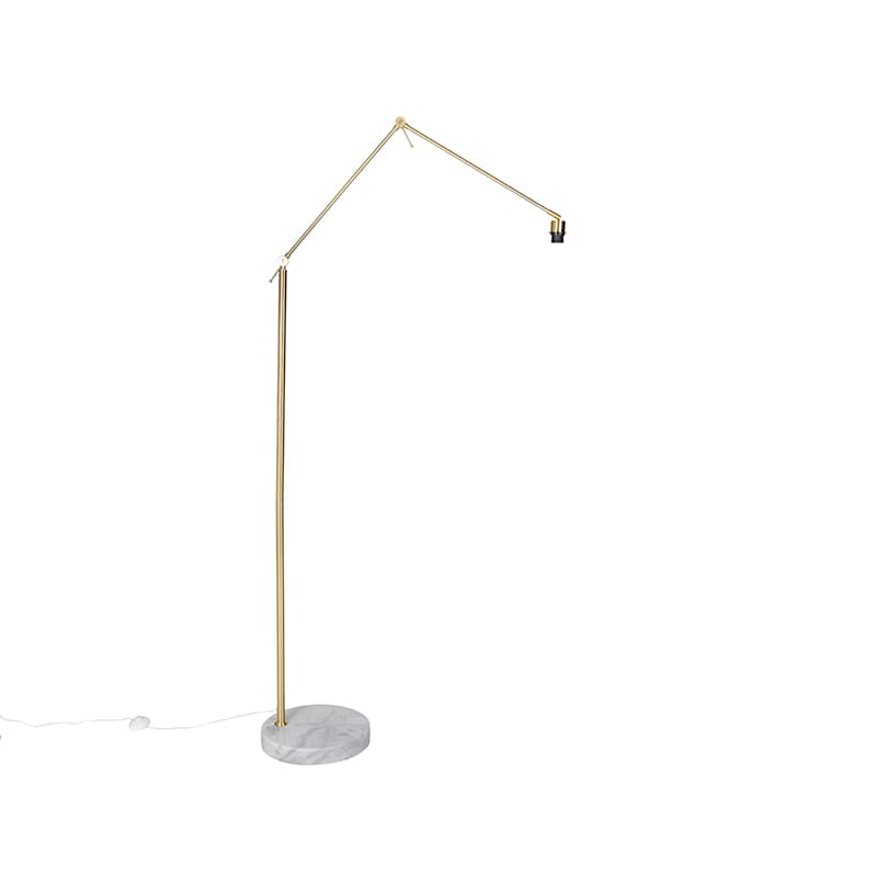 Moderná stojaca lampa zlatá nastaviteľná - Editor 1