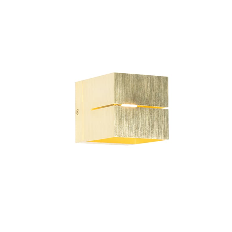 Moderná nástenná lampa zlatá 9,7 cm - Transfer Groove 1