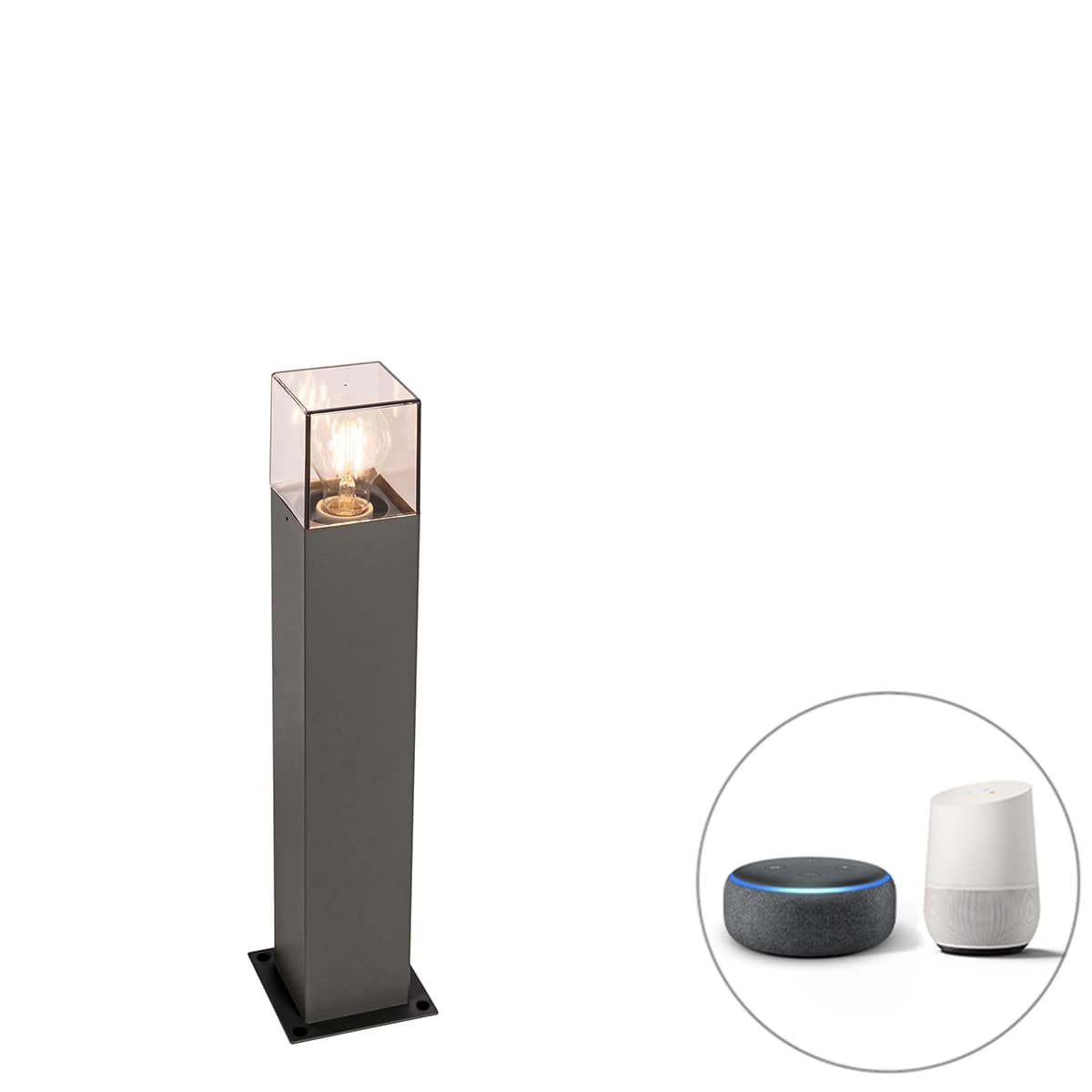 Inteligentná stojaca vonkajšia lampa antracit 50 cm vrátane Wifi P45 - Denmark 1