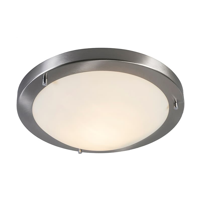 Inteligentné stropné svietidlo oceľ 31 cm vrátane WiFi A60 IP44 - Yuma 1