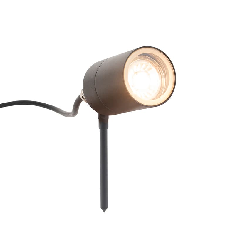 Inteligentný moderný reflektor antracit IP44 vr. WiFi GU10 - Solo 1