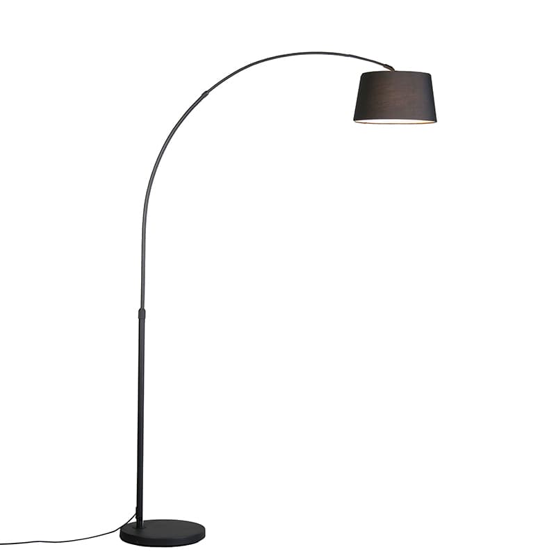 Inteligentná moderná oblúková lampa čierna vrátane Wifi A60 - Arc Basic 1