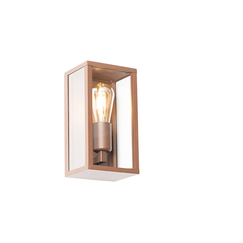 Priemyselná nástenná lampa hrdzavohnedá 26 cm IP44 - Charlois 1