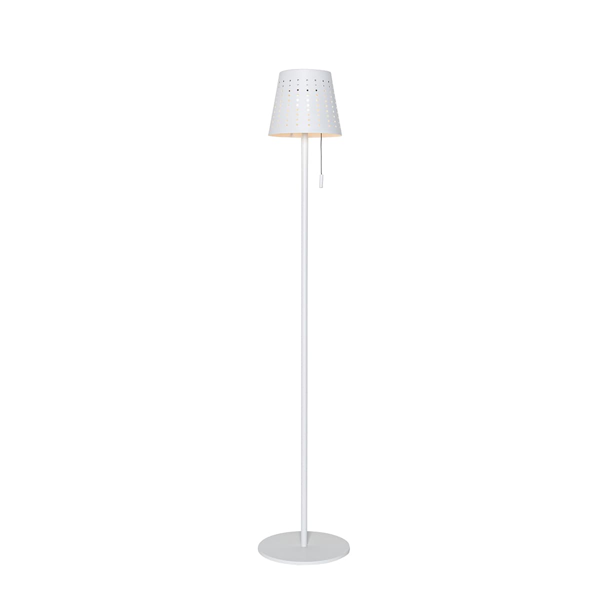 Vonkajšia stojaca lampa biela vrátane LED 3-stupňový stmievač na solár - Ferre