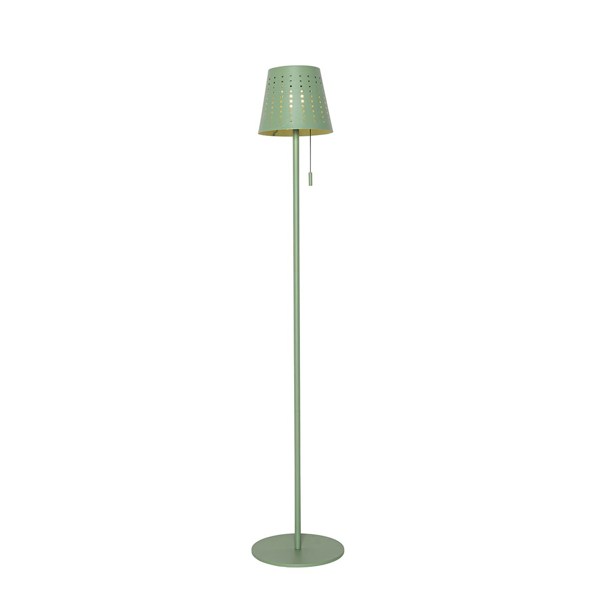 Vonkajšia stojaca lampa zelená vrátane LED 3-stupňového stmievania na solár - Ferre