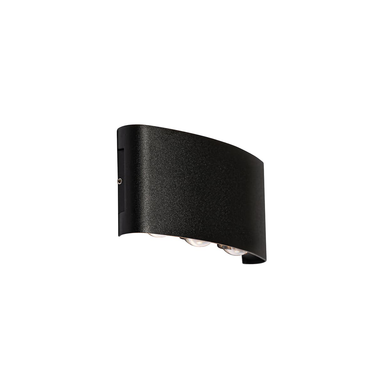 Vonkajšia nástenná lampa čierna vrátane LED 6-svetlo IP54 - Silly