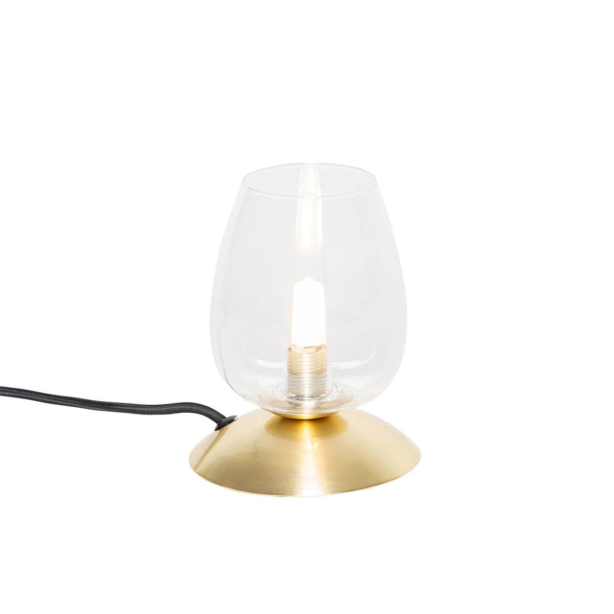 Klasická stolná lampa zlatá so sklom - Elien 1
