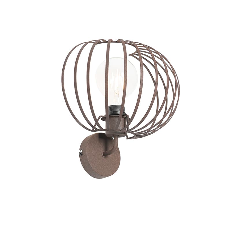 Dizajnová nástenná lampa hrdzavohnedá 30 cm - Johanna 1
