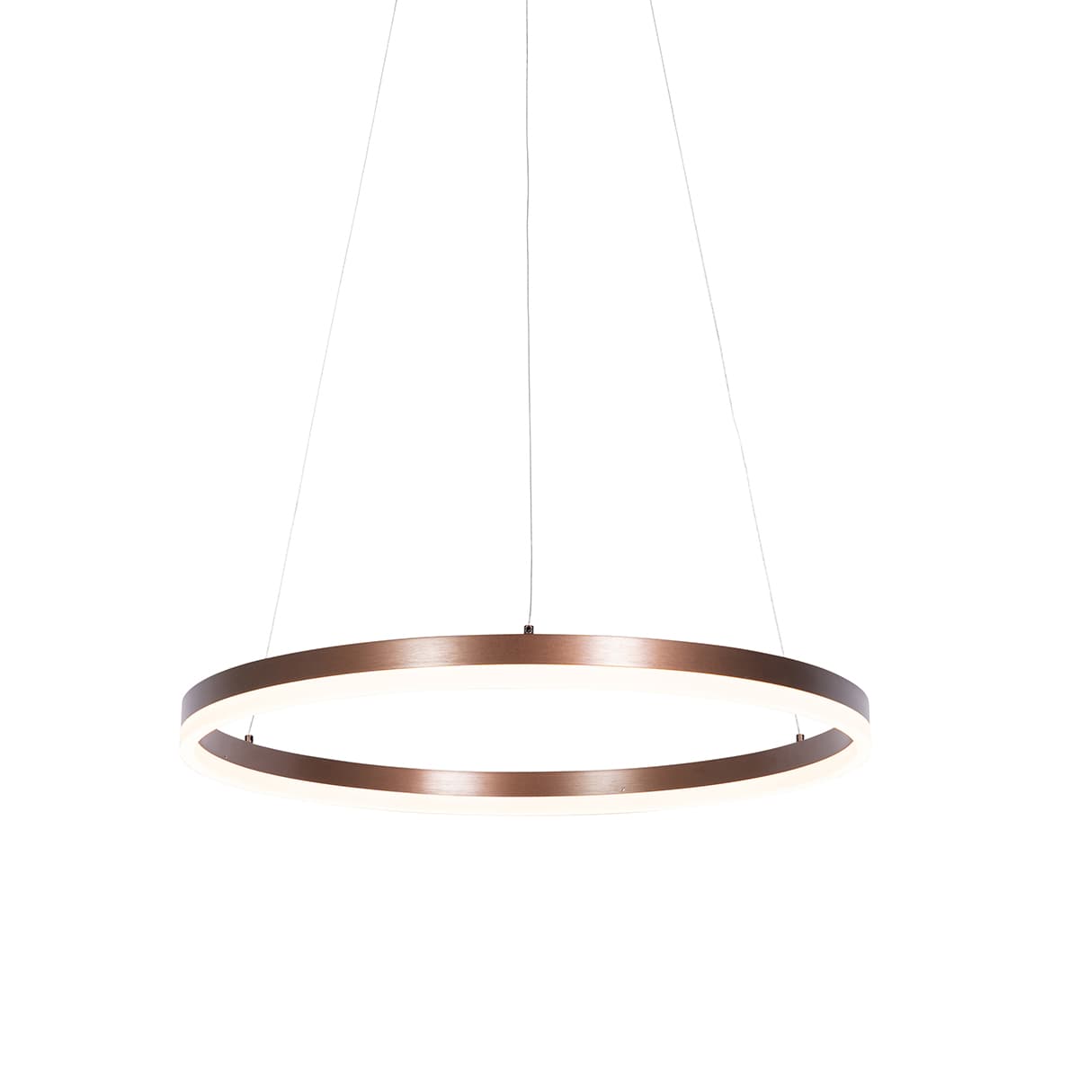 Závesné svietidlo tmavá bronz 60 cm vrátane LED 3-stupňové stmievateľné - Anello