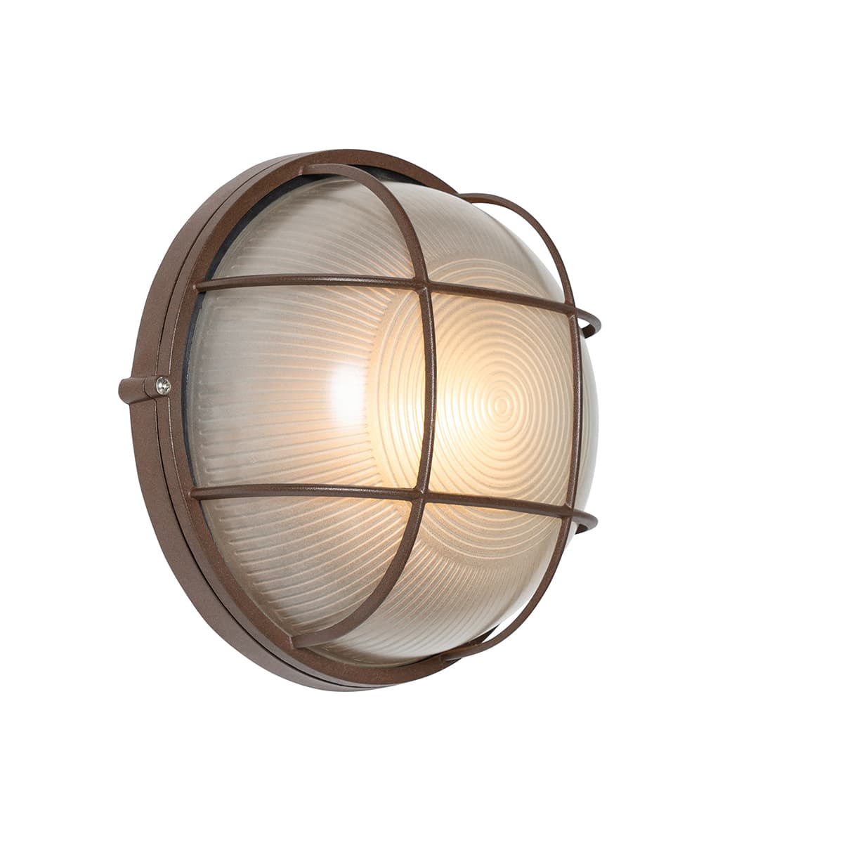 Priemyselná vonkajšia nástenná lampa hrdzavohnedá IP44 - Hanneke 1